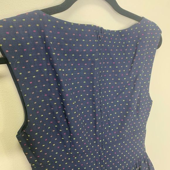 NEW ModCloth Size 6 Fit and Flare with Pockets Navy MIDI Dress. (1m1) - Picture 11 of 14